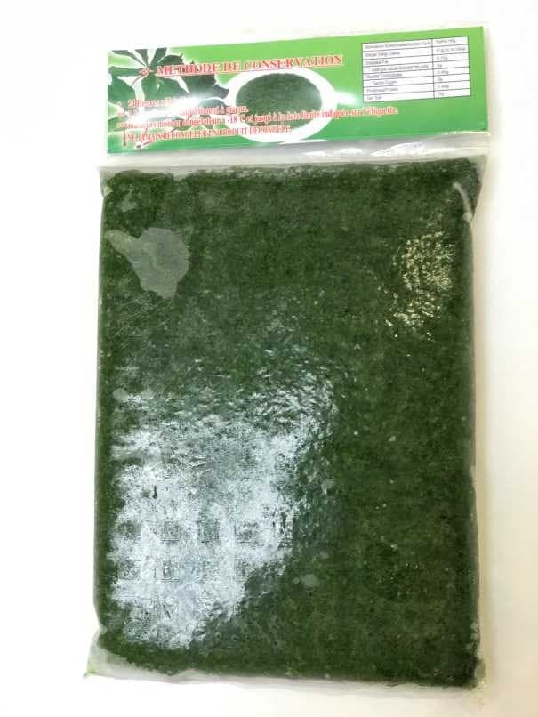 Feuille de manioc pilée
