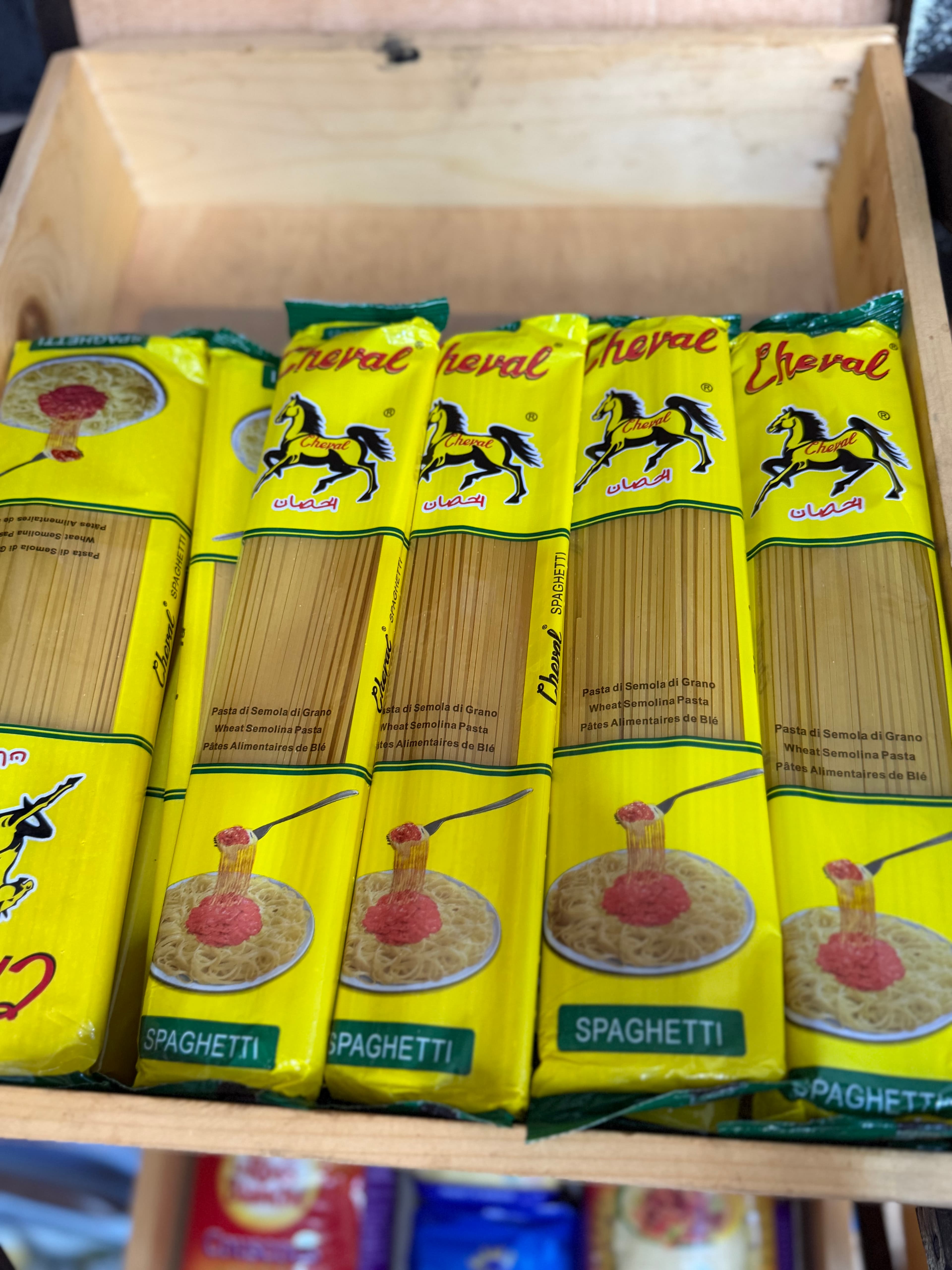 Spaghettis cheval