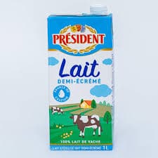 Lait président demi écrémé